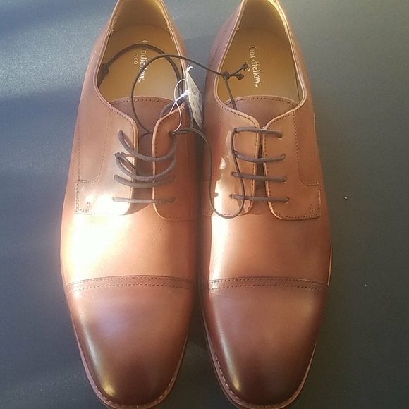 Goodfellow & Co Shoes Mens Brandt Leather Cap Toe Oxford Dress